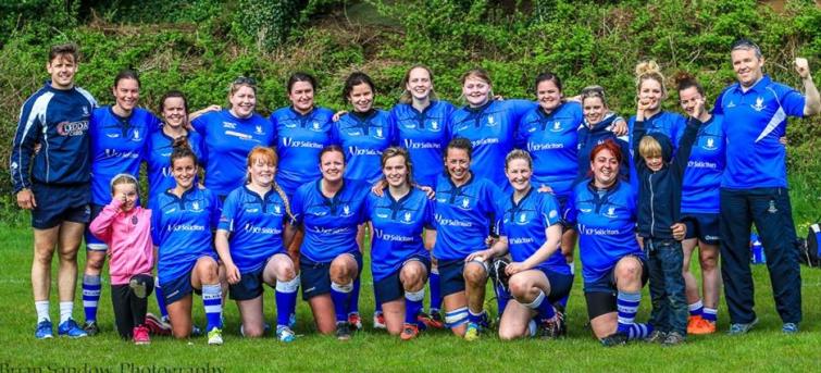 Emily as part of the Haverfordwest Ladies team - front row - 3rd left